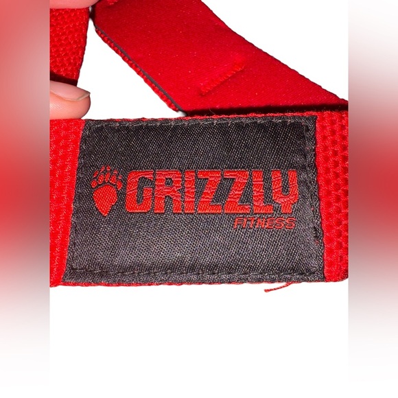 🐾 GRIZZLY FITNESS Red Lifting Straps 🎉 $5 Finds – Clearance Section 🎉 - Picture 2 of 3